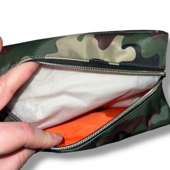 Bath and Body Works Cosmetics Travel Bag Organizer Camouflage Green Brown - Picture 7 of 8